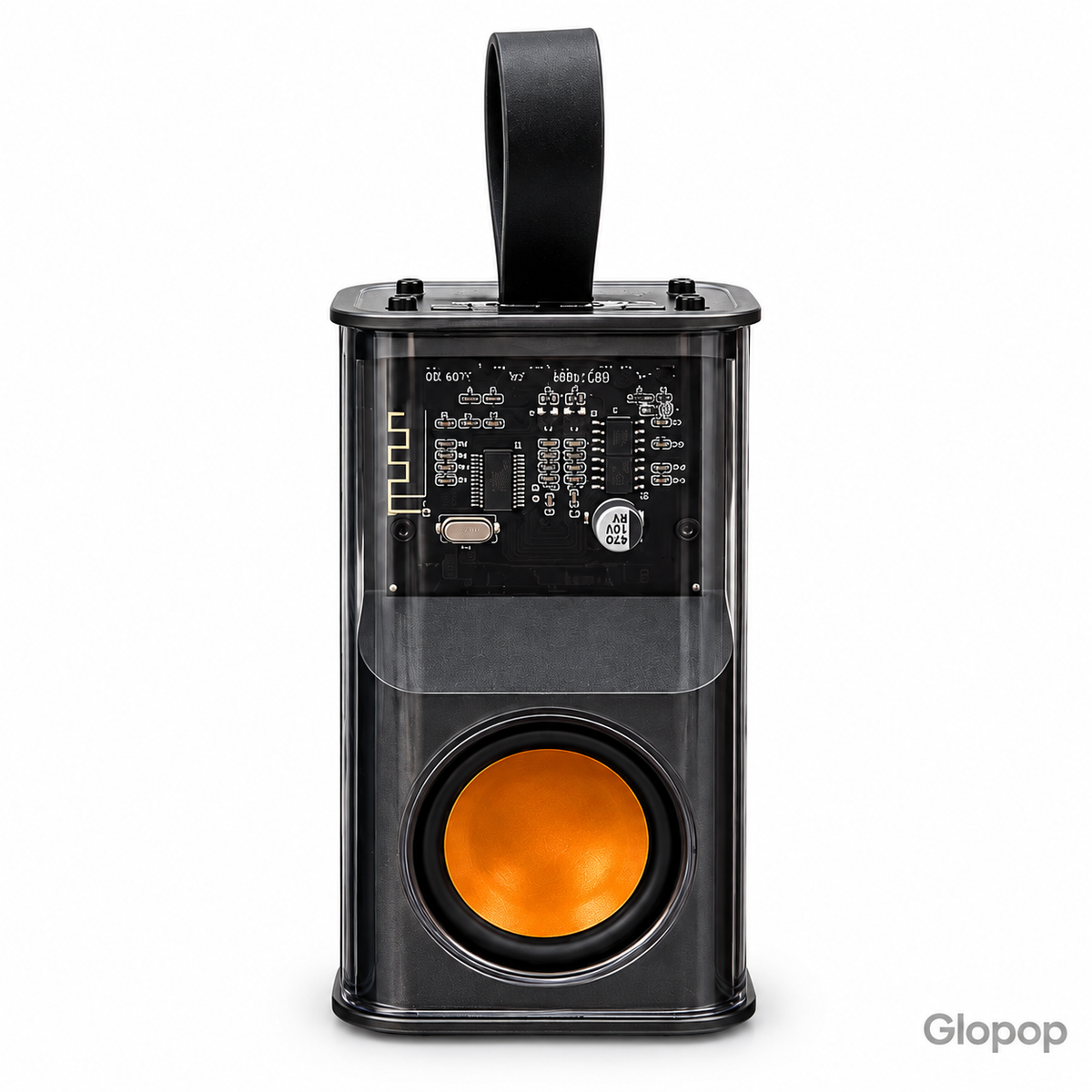 Armour Speaker A36 nero su sfondo bianco con watermark Glopop