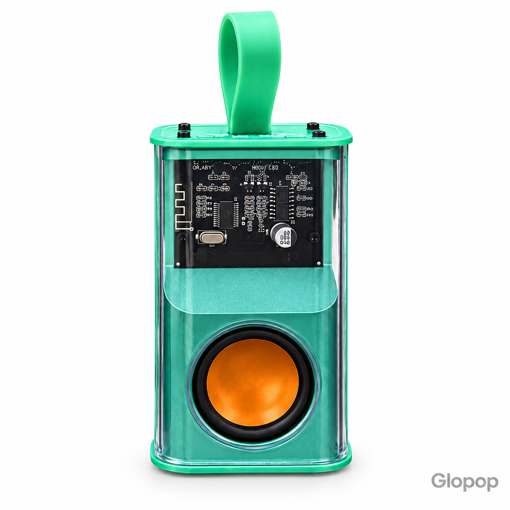 Armour Speaker A36 verde su sfondo bianco con watermark Glopop