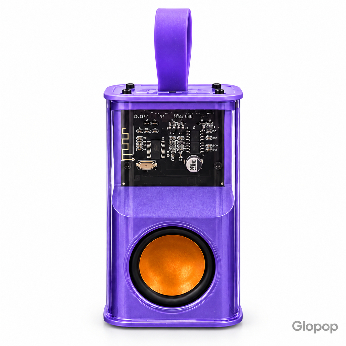 Armour Speaker A36 viola su sfondo bianco con watermark Glopop